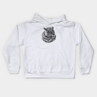 Jaguar portrait Kids Hoodie